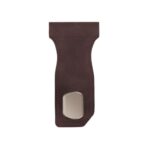 Ganchos organizadores delanteros de cuero para el pasajero del automóvil, Single Hook Brown