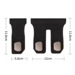 Ganchos organizadores delanteros de cuero para el pasajero del automóvil, Dual Hook Black - Imagen 3