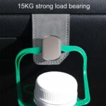 Ganchos organizadores delanteros de cuero para el pasajero del automóvil, Dual Hook Black - Imagen 5