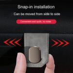 Ganchos organizadores delanteros de cuero para el pasajero del automóvil, Dual Hook Black - Imagen 6