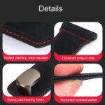 Ganchos organizadores delanteros de cuero para el pasajero del automóvil, Dual Hook Black - Imagen 7