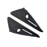 Etiquetas laterales para guardabarros y cubiertas de cámara para Tesla modelo 3 2024, Matt Carbon Fiber Texture