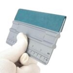 Raspador de película automático con escala, herramienta para raspar papel tapiz cuadrado largo, 19cm