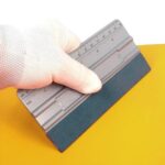 Raspador de película automático con escala, herramienta para raspar papel tapiz cuadrado largo, 15cm - Imagen 2