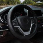 Funda universal de microfibra para volante de coche de 38 cm