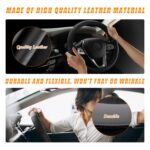 Funda universal de microfibra para volante de coche de 38 cm - Imagen 4