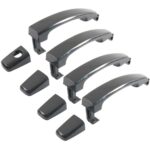 Accesorios para manijas exteriores de puertas de automóviles para Chevrolet Aveo, Black 4pcs /Set