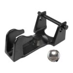 Acoplador de enganche de cuello de cisne con bloqueo para remolque pesado, transportador de vehículos recreativos, Black + Combination Lock