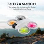 1 par de paletas de 5 aspas para dron DJI Neo RCSTQ, repuesto de liberación rápida - Imagen 3