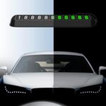 Matrícula de estacionamiento temporal para coche, matrícula luminosa oculta para estacionamiento, número de teléfono - Imagen 2