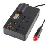 Inversor multifunción para coche de 12 V, 24 V a 220 V, cargador rápido