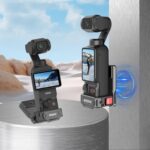 Adaptador de clip trasero de expansión con base magnética multifuncional para DJI OSMO Pocket 3 BRDRC PO3005, accesorio de bisel, Magnetic Base Tarnish - Imagen 2