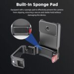 Adaptador de clip trasero de expansión con base magnética multifuncional para DJI OSMO Pocket 3 BRDRC PO3005, accesorio de bisel, Magnetic Base Tarnish - Imagen 4