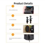 Para DJI Osmo Pocket 3 Flymile Soporte magnético Base fija Clip trasero Adaptador Bisel Accesorios, 6pcs /Set - Imagen 11