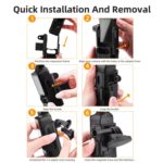 Para DJI Osmo Pocket 3 Flymile Soporte magnético Base fija Clip trasero Adaptador Bisel Accesorios, 6pcs /Set - Imagen 12