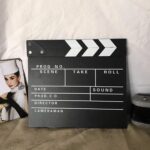 Tablero de madera para director de fotografía, para grabar vídeos, películas, escenas de la ciudad, Large P Black