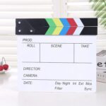 Tablero de madera para director de fotografía, para grabar vídeos, películas, escenas de la ciudad, Colorful Large P White