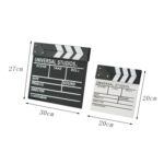 Tablero de madera para director de fotografía, para grabar vídeos, películas, escenas de la ciudad, Colorful Large Black - Imagen 3