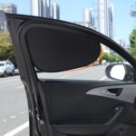 1 par de parasoles opacos para ventana de coche con adsorción de película estática de instalación rápida, Front - Imagen 2