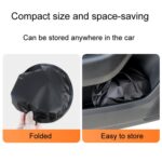 1 par de parasoles opacos para ventana de coche con adsorción de película estática de instalación rápida, Front - Imagen 4