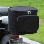 Bolsa colgante para respaldo trasero de motocicleta eléctrica, impermeable, de gran capacidad, bolsa de almacenamiento para casco
