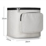 Bolsa colgante para respaldo trasero de motocicleta eléctrica, impermeable, de gran capacidad, bolsa de almacenamiento para casco - Imagen 4