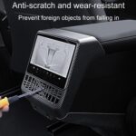 Marco de protección de ventilación de aire acondicionado trasero para el nuevo modelo 3/Y de Tesla, Matte Black - Imagen 4