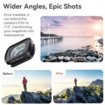 Accesorios de filtro magnético aMagisn para DJI Pocket 3, 10X Macro Lens, 0.72X Wide Lens - Imagen 3