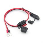 Cable de alimentación de terminal O a SAE con fusible, cable adaptador de extensión para cargador de batería, 60cm - Imagen 4