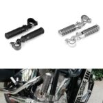 Estriberas plegables para modificación de motocicletas Harley, protección para pies, pedales con clavos. - Imagen 2