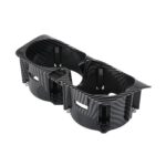 For Mercedes-Benz C-Class W205 / GLC W253 / E-Class W213 Center Console Beverage Cup Holder 2056802391, Black Carbon Fiber