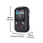 TELESIN T13 60m Sports Camera Wireless Bluetooth Remote Control For GoPro HERO13 Black /12 Black /11 Black /10 Black /9 Black /8 Black /Max - Imagen 2