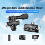aMagisn Mini Quick Release Mount for Sports Cameras, 2-claw Main Body - Imagen 2
