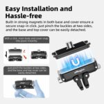 aMagisn Mini Quick Release Mount for Sports Cameras, 2-claw Main Body - Imagen 4