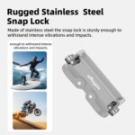 aMagisn Mini Quick Release Mount for Sports Cameras, 2-claw Main Body - Imagen 7
