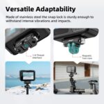 aMagisn Mini Quick Release Mount for Sports Cameras, 2-claw Main Body - Imagen 8