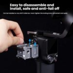 Adaptador de zapata fría con abrazadera NATO de liberación rápida XILETU para estabilizador de la serie DJI Ronin - Imagen 4