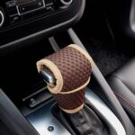 Universal Car Gearshift Cover Interior Accessories, T-type Coffee