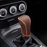 Universal Car Gearshift Cover Interior Accessories, Manual Transmission Brown