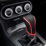 Universal Car Gearshift Cover Interior Accessories, Manual Transmission Black Red