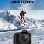 D5 HD WiFi Digital Camera 64MP Dual Camera Night Vision Photography Video DV, Standard+Microphone - Imagen 11