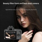 D5 HD WiFi Digital Camera 64MP Dual Camera Night Vision Photography Video DV, Standard+Microphone - Imagen 16