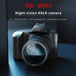 D5 HD WiFi Digital Camera 64MP Dual Camera Night Vision Photography Video DV, Standard+Microphone - Imagen 5