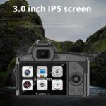 D5 HD WiFi Digital Camera 64MP Dual Camera Night Vision Photography Video DV, Standard+Microphone - Imagen 6