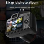 D5 HD WiFi Digital Camera 64MP Dual Camera Night Vision Photography Video DV, Standard+Microphone - Imagen 10