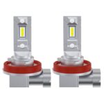 2pcs Mini 1:1 Direct Plug Car LED Headlight Bulb, H11