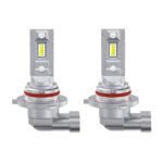 2pcs Mini 1:1 Direct Plug Car LED Headlight Bulb, 9012