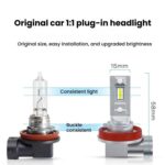 2pcs Mini 1:1 Direct Plug Car LED Headlight Bulb, 9012 - Imagen 6