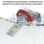 2pcs Mini 1:1 Direct Plug Car LED Headlight Bulb, P13W - Imagen 9