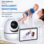 5 inch 1080P HD Baby Watcher Baby Monitor Camera, EU Plug - Imagen 2